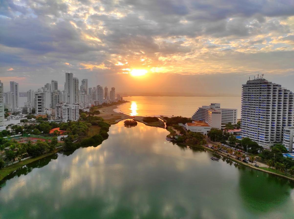 Apartamento De Lujo Con Vista Al Mar - Excelente Ubicacion Cartagena Luaran gambar