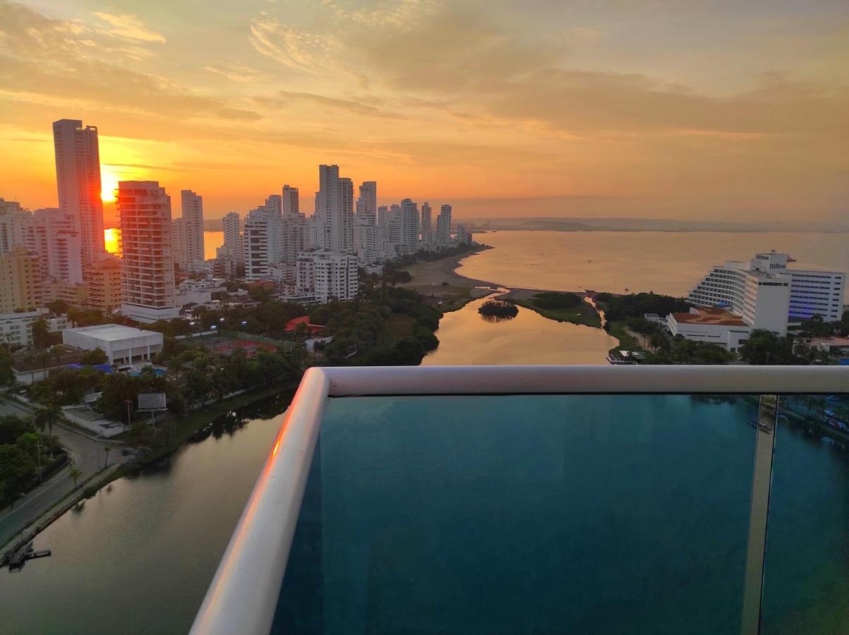 Apartamento De Lujo Con Vista Al Mar - Excelente Ubicacion Cartagena Luaran gambar