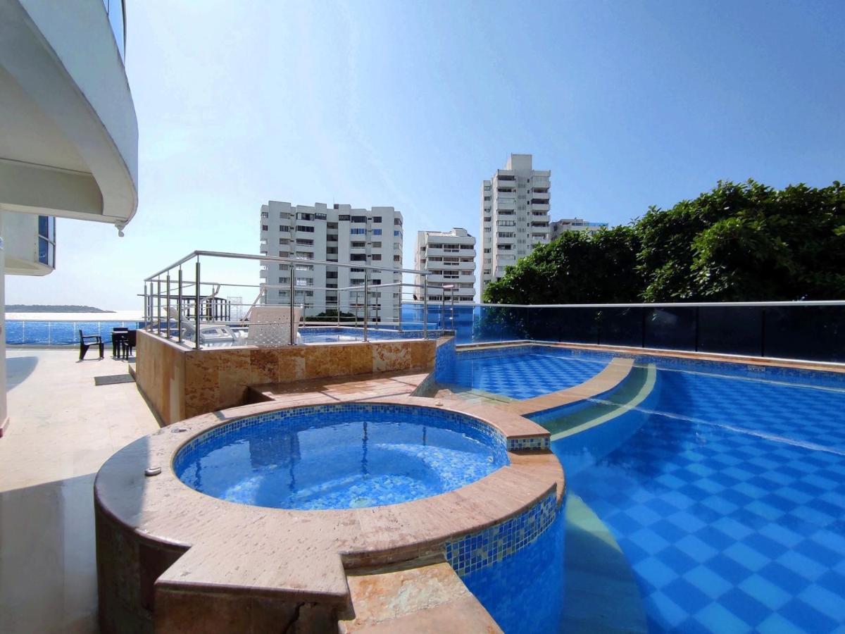 Apartamento De Lujo Con Vista Al Mar - Excelente Ubicacion Cartagena Luaran gambar
