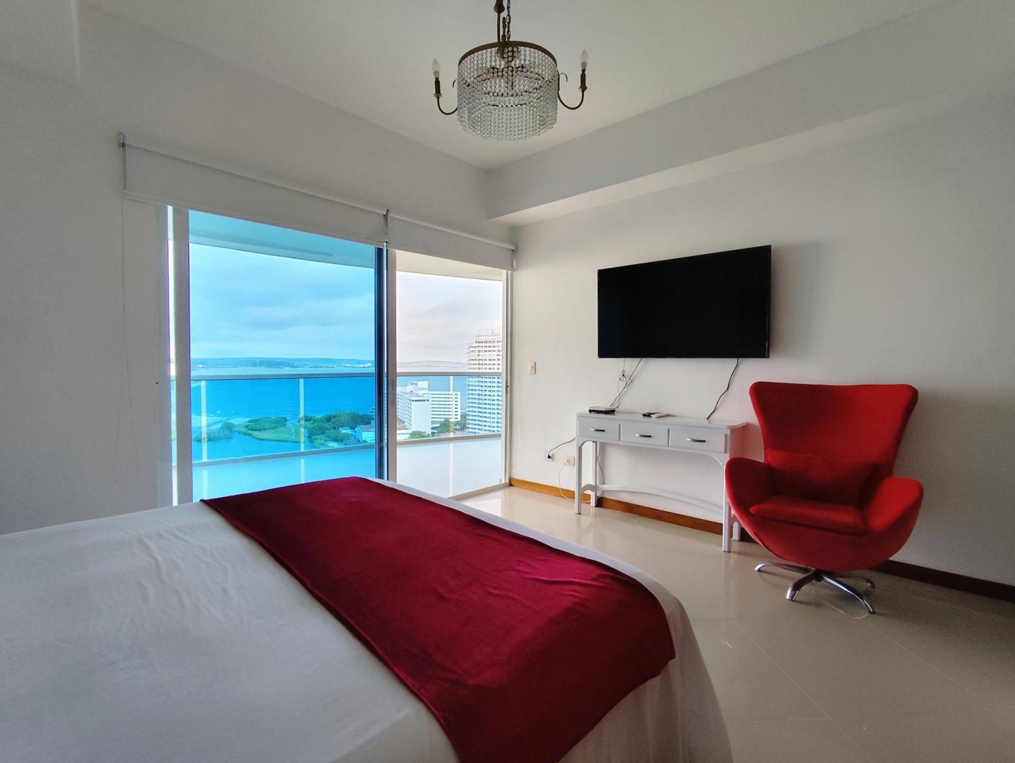Apartamento De Lujo Con Vista Al Mar - Excelente Ubicacion Cartagena Luaran gambar